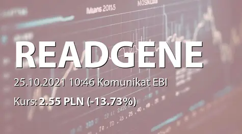 Read-Gene S.A.: Umowa z Autoryzowanym Doradcą (2021-10-25)