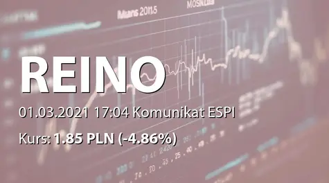 REINO Capital S.A.: Podsumowanie subskrypcji prywatnej akcji serii H (2021-03-01)