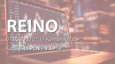 REINO Capital S.A.: Pozyskanie i udzielenie finansowania związanego z realizacją kluczowych projektów w okresie przejściowym (2020-05-01)