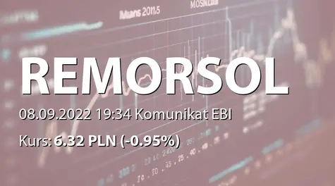 Remor Solar Polska S.A.: Podsumowanie subskrypcji akcji zwykłych na okaziciela serii H (2022-09-08)