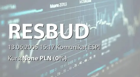 Resbud SE: Powołanie RN na kolejną kadencję (2005-06-13)