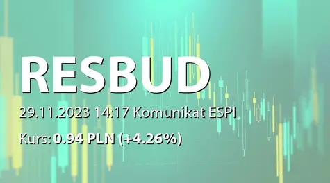 Resbud SE: SA-QSr3 2023 (2023-11-29)