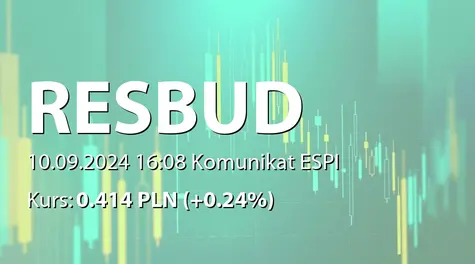 Resbud SE: Wykaz akcjonariuszy posiadających co najmniej 5% liczby głosów na Nadzwyczajnym Walnym Zgromadzeniu w dniu 10 września 2024 roku (2024-09-10)