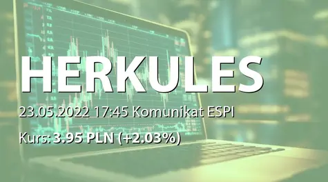 Herkules S.A. w restrukturyzacji: Rezygnacja Wiceprezesa Zarządu (2022-05-23)