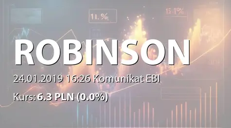 Robinson Europe S.A.: SA-Q4 2017/2018 - korekta (2019-01-24)