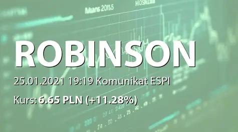 Robinson Europe S.A.: Zmiana stanu posiadania akcji przez ABS Investment SA (2021-01-25)