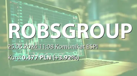 Robs Group Logistic S.A.: Aktualizacja harmonogramu inwestycji Spółki w nową linię produkcyjną (2024-06-25)