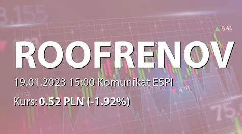 Roof Renovation S.A.: Rejestracja podwyższenia kapitału w KRS (2023-01-19)
