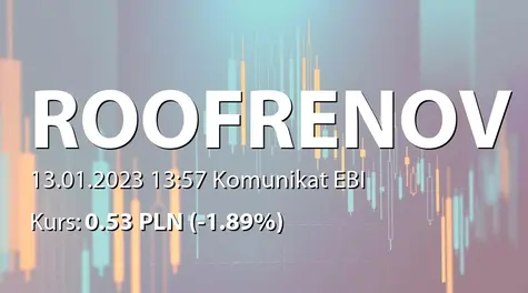 Roof Renovation S.A.: Terminy przekazywania raportów okresowych w 2023 roku (2023-01-13)