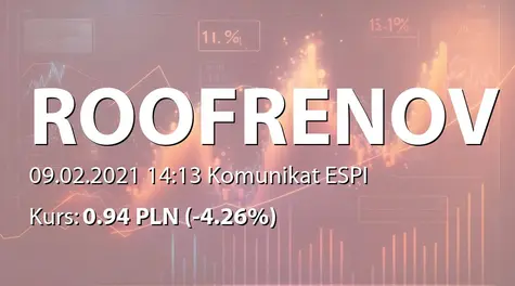 Roof Renovation S.A.: Zmiana stanu posiadania akcji przez Artura Górskiego (2021-02-09)