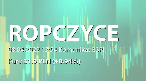 Zakłady Magnezytowe ROPCZYCE S.A.: Potwierdzenie przez RN wykonania celów budżetowych wyznaczonych w Programie Motywacyjnym na 2021 rok (2022-04-08)