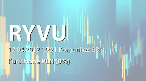 Ryvu Therapeutics S.A.: Wnioski do zarządu o zamianę akcji imiennych na okaziciela oraz umowa z autoryzowanym doradcą (2012-04-12)