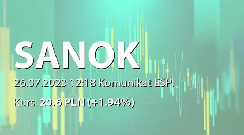 Sanok Rubber Company S.A.: Zmiana stanu posiadania akcji przez Generali OFE (2023-07-26)