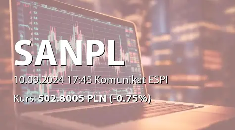 Santander Bank Polska S.A.: Zawiadomienie od Banco Santander, S.A. o rozpoczęciu procesu sprzedaży części posiadanych przez niego akcji Santander Bank Polska S.A. w ramach przyspieszonej budowy księgi popytu (2024-09-10)