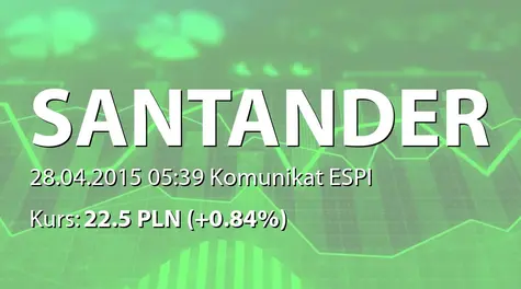Banco Santander S.A.: Analyst presentation - 1st Quarter 2015 results (2015-04-28)
