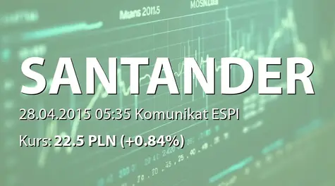 Banco Santander S.A.: SA-QS1 2015 - wersja angielska (2015-04-28)