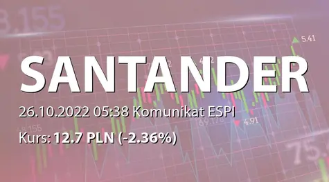 Banco Santander S.A.: Third quarter 2022 results: earnings presentation (supplementary information) (2022-10-26)