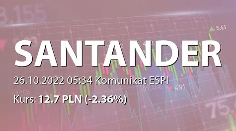 Banco Santander S.A.: Third quarter 2022 results: press release (2022-10-26)