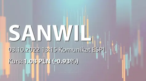 Sanwil Holding S.A.: NWZ - podjęte uchwały: połączenie z Fundusz Pożyczkowy sp. z o.o. (2022-10-03)