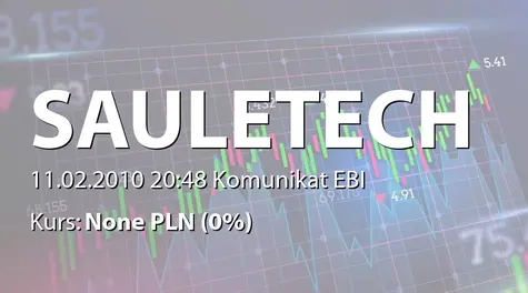 Saule Technologies S.A.: SA-Q4 2009 (2010-02-11)