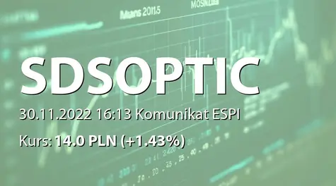 SDS Optic S.A.: NWZ (09:00) - projekty uchwał: zmiana uchwały NWZ nr 03/2022 z 19.10.2022 (2022-11-30)