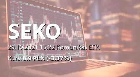 Seko S.A.: SA-Q3 2021 (2021-10-29)