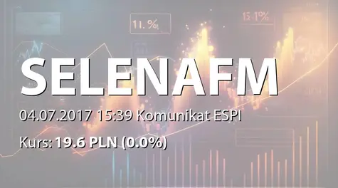 Selena FM S.A.: Nabycie akcji przez podmiot powiązany - korekta (2017-07-04)