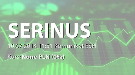 Serinus Energy Plc: Informacja nt. produkcji w II kwartale 2014 r. (2014-07-10)