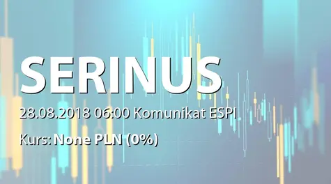 Serinus Energy Plc: Informacja produktowa (2018-08-28)