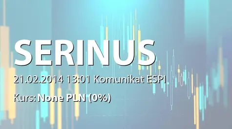 Serinus Energy Plc: Rejestracja podwyższenia kapitału  (2014-02-21)