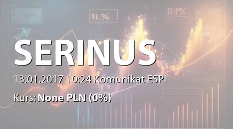 Serinus Energy Plc: Terminy przekazywania raportów w 2017 roku (2017-01-13)