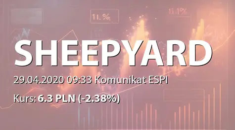 Sheepyard S.A.: List intencyjny w sprawie połączenia spółek (2020-04-29)