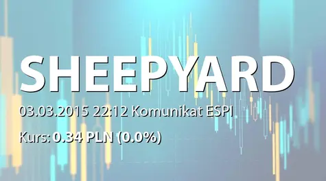 Sheepyard S.A.: Sprzedaż akcji przez członka RN (2015-03-03)