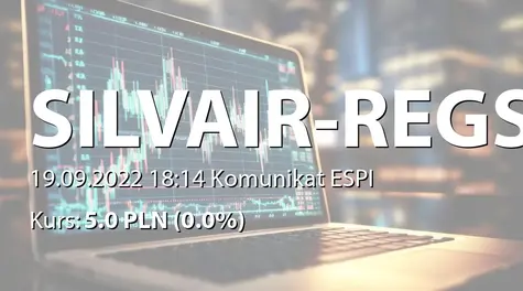 SILVAIR, Inc.: Podwyższenie kapitału w wyniku wydania akcji (2022-09-19)