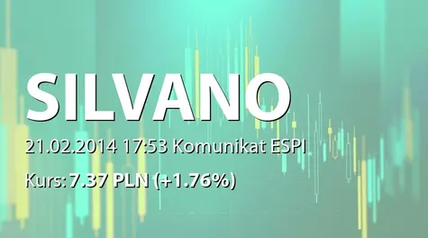 AS Silvano Fashion Group: Share buyback transactions (2014-02-21)