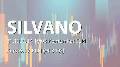 AS Silvano Fashion Group: Share buyback transactions (2014-10-31)