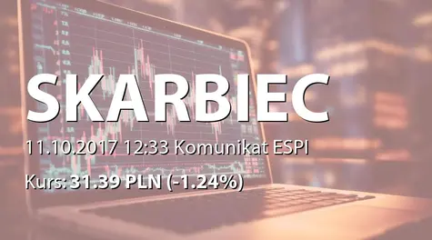 Skarbiec Holding S.A.: Wypłata dywidendy - 2,62 PLN (2017-10-11)