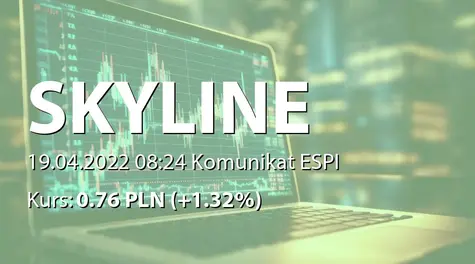 Skyline Investment S.A.: Zmiana terminu przekazania SA-R 2021 i SA-RS 2021 (2022-04-19)