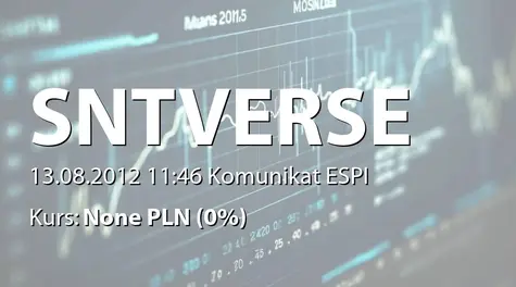 SYNTHAVERSE S.A.: Sprzedaż akcji przez Klif sp. z o.o. (2012-08-13)