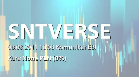 SYNTHAVERSE S.A.: Terminy przekazywania raportów okresowych w 2011 r. (2011-08-08)