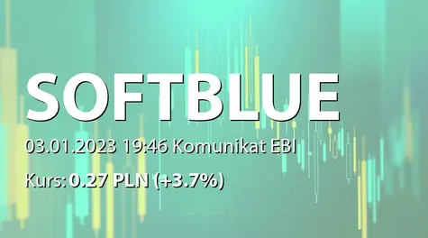 SoftBlue S.A.: Rejestracja zmian statutu w KRS (2023-01-03)