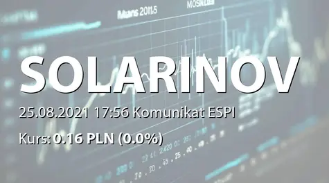 Solar Innovation S.A.: Korekta raportu ESPI 7/2020 (2021-08-25)