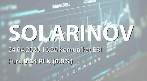 Solar Innovation S.A.: NWZ - projekty uchwał: zmiany w RN, zgoda na zbycie ZCP (2020-04-24)