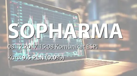 Sopharma AD: Insiders transactions (2017-12-08)