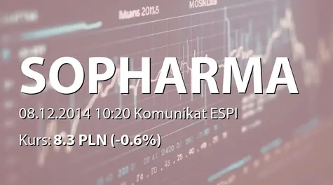 Sopharma AD: Invitation to the EGM of shareholders (2014-12-08)