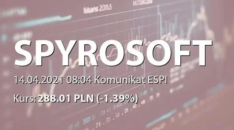 SpyroSoft S.A.: Aktualizacja informacji o przeglądzie potencjalnych opcji strategicznych (2021-04-14)
