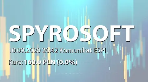 SpyroSoft S.A.: Korekta raportu ESPI 3/2020 (2020-09-10)