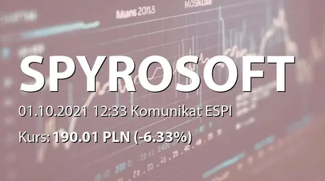 SpyroSoft S.A.: Nabycie akcji przez osobę powiązaną (2021-10-01)