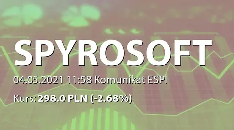 SpyroSoft S.A.: Przesunięcie terminu zawarcia umowy zakupu udziałów z Norbsoft sp. z o.o. (2021-05-04)