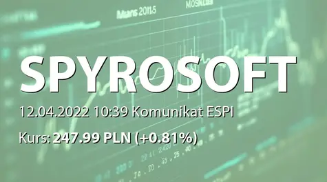 SpyroSoft S.A.: Rezygnacja członka RN (2022-04-12)